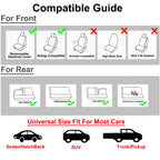 AUTOKING High Back Car Seat Covers Leather Seat Covers Universal Size Fit For Most Car SUV Truck Vans Accessories Interior CM World