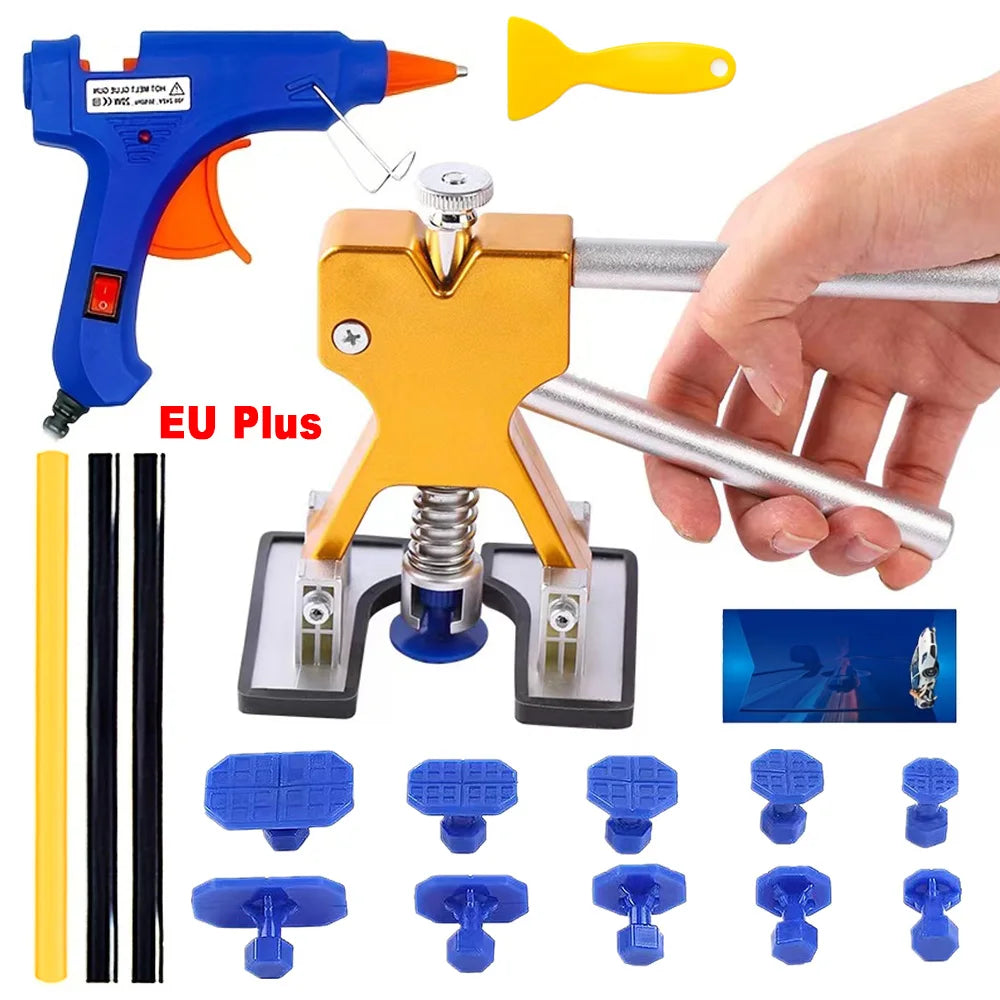 Professional Car Dent Puller Dent Remover Auto Body Suction Cup Paintless Repair Kit Auto Dent Removal Tool Kits Car Workshops CM World
