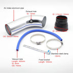 76mm Car Refitted Winter Mushroom Head Air Filter Intake Pipe Filter High Flow High Cold Air Filter Aluminum Pipe Kit CM World