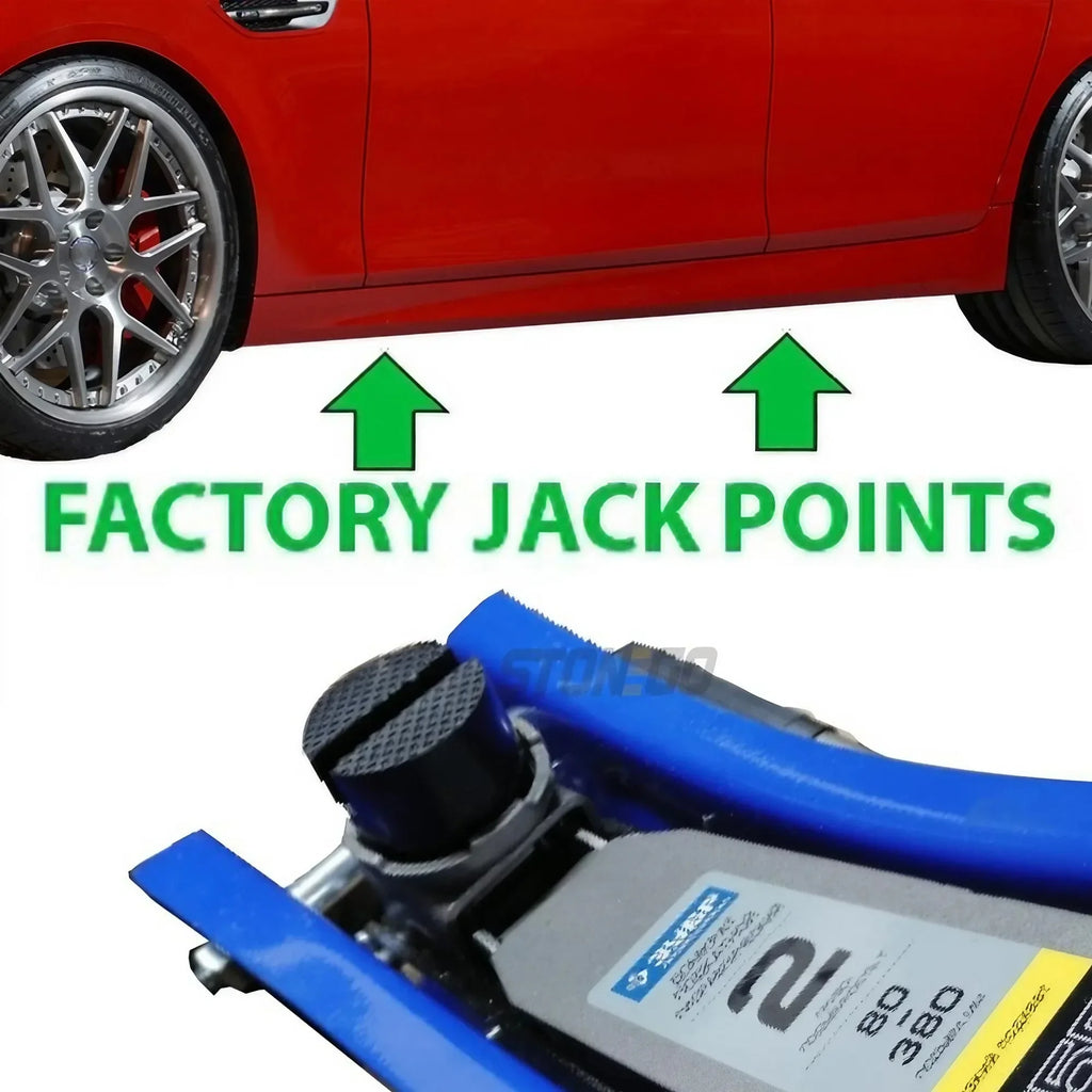 Car Floor Slotted Rubber Jack Pads Frame Protector Adapters Lifting Equipment Car Repair Tools CM World