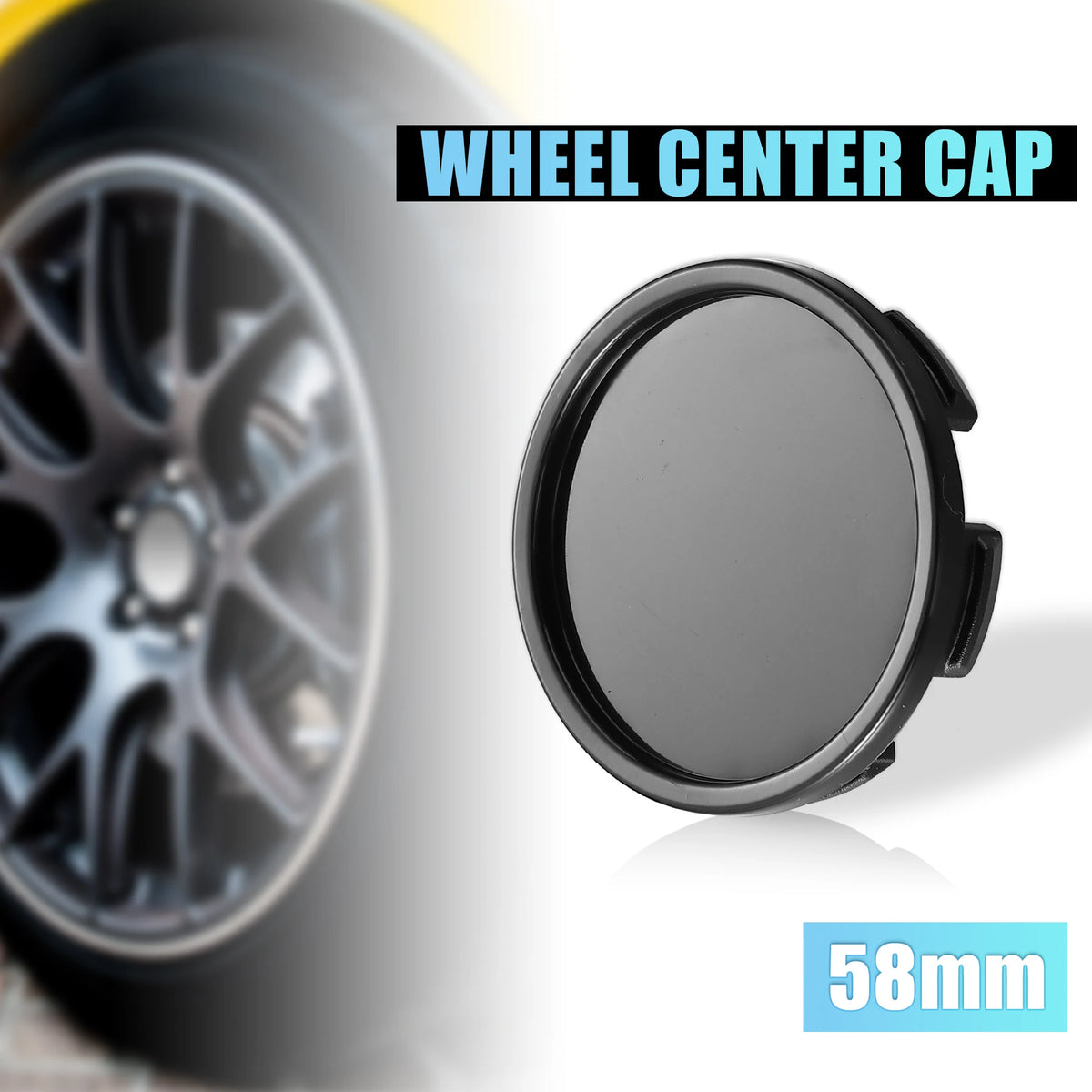 X Autohaux 4 Pcs OD 75mm 70mm 68mm 65mm 58mm 55mm 64mm 59mm 53mm  Automotive Wheel Center Caps Universal Tyre Hub Cap Cover