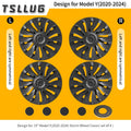 4PCS For Tesla Model Y 2020-2024 19 Inch Storm Style Wheel Cover Car Replacement Automobile Hub Cap Full Rim Car Accessorie