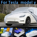 For  Tesla model y Outdoor Protection Full Car Covers Snow Cover Sunshade Waterproof Dustproof Exterior Car cover protection Car Mobile World