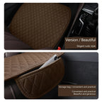 Universal Flax Car Seat Cover Front Rear Cushion Comfortable Breathable Protector Mat Four Season Pad Auto Interior Accessories CM World