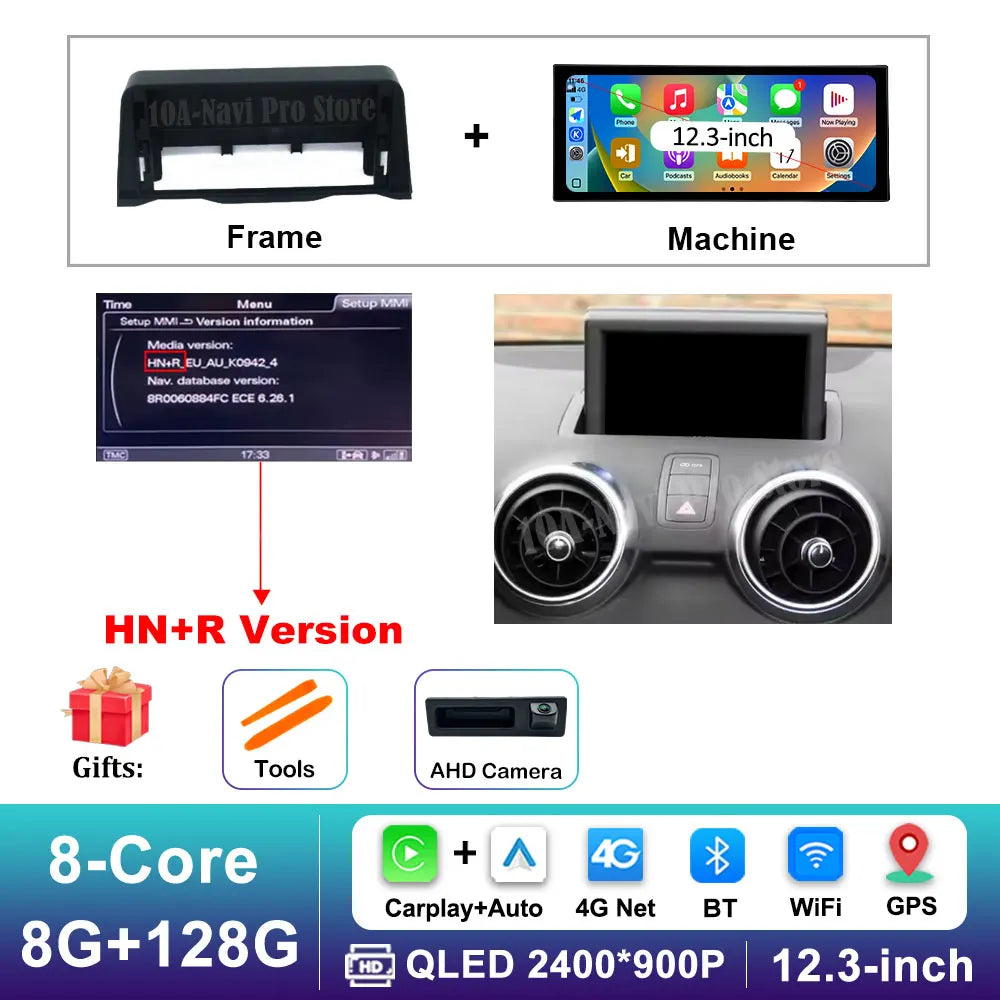 Car Video Multimedia player Stereo for Audi A1 2013 - 2018 Android 16 Wireless Carplay WiFi Auto Accessories GPS Navigation BT CM World