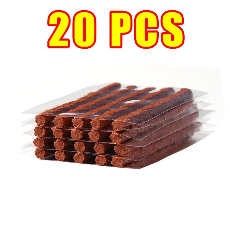 Car Tire Repair Kit Emergency Tire Repair Strips Glue Tubeless Tire Puncture Plug Set For Trucks Cars Motorcycles Accessories CM World