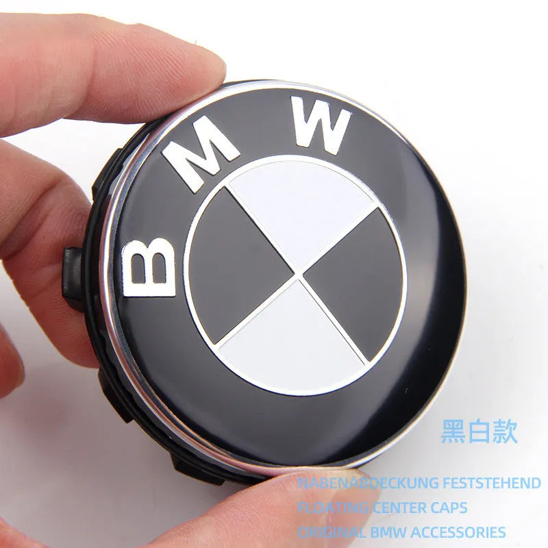 BMW Wheel Center Caps Floating Design, 68mm/56mm Set of 4 for E F Chassis Models, Replacement Hub Covers Auto Accessoires CM World