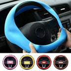 Universal Car Silicone Steering Wheel Cover Tire Texture Soft Steering Wheel Automobiles Accessories