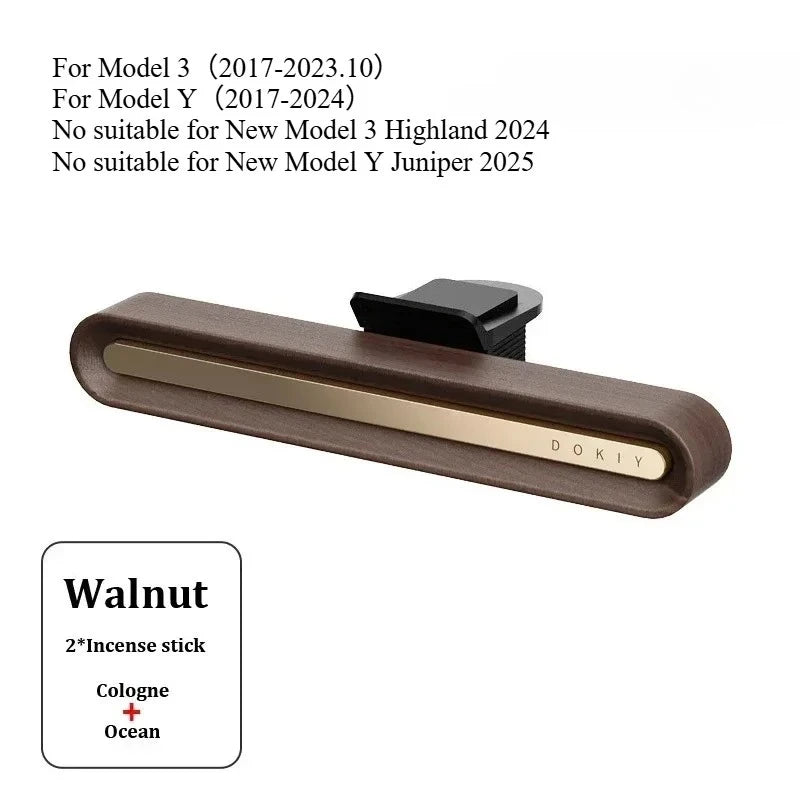 Car Air Freshener for Tesla Model 3 Y Dashboard Perfume Fragrance Air Purifier Aromatherapy Decoration Car Interior Accessories