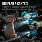 Makita 1000Nm 1/2" Brushless Impact Wrench For Makita 18V Battery High Torque Auto Repair SUV Truck Tractor Maintenance Tool