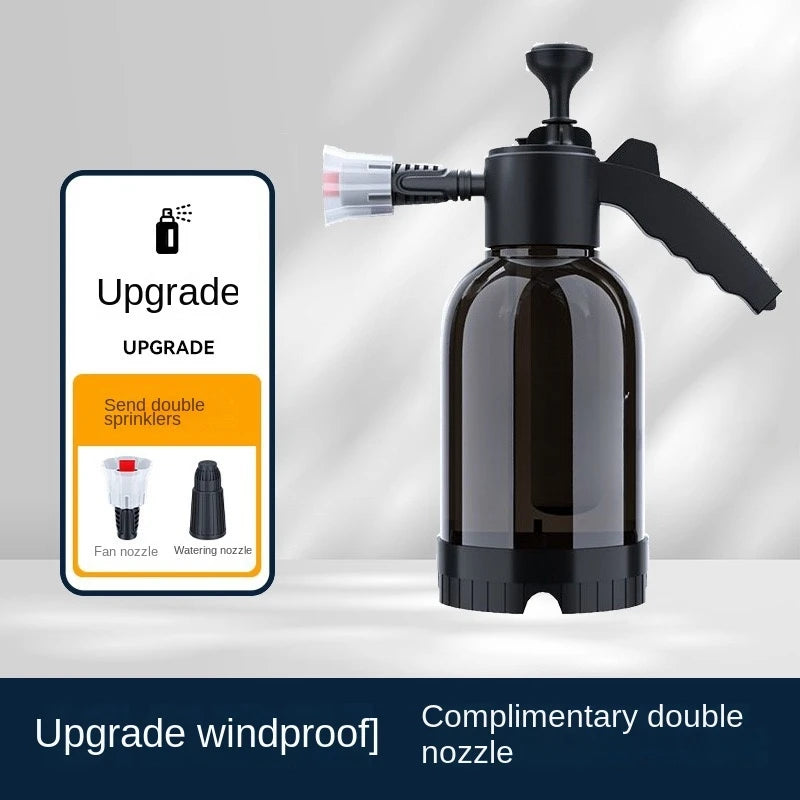 2L Hand Pump Foam Sprayer with 3 Types of Nozzle Hand Pneumatic Foam Cannon Snow Foam Car Wash Spray Bottle Car Window Cleaning CM World