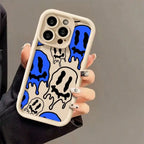 Soft Case For IPhone 17promax/17air 15, 14, 13, 12, 11 Pro Max In Blue And White With Black Case. Car Mobile World