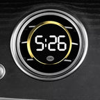 Car Luminous LED Digital Clock Touch Type Electronic Watch Vehicle Car Supplies Stick-On Mini Clocks Cars Accessories ﻿