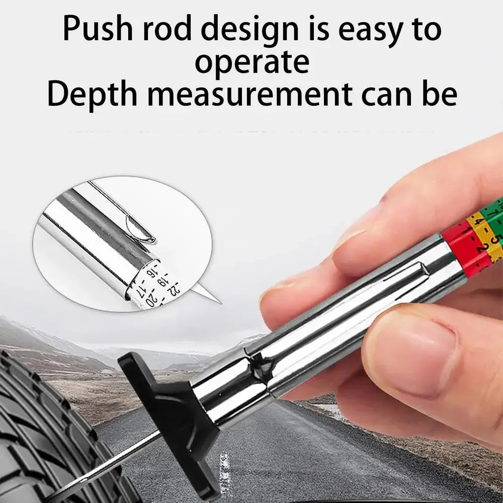 2/5/10Pcs Car Tyre Tire Tread Depth Gauge Meter Auto Tire Wear Detection Measuring Tool 25mm Car Tyre Measuring Pen