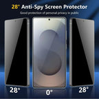 1-5PCS Fingerprint Unlock Anti Spy Tempered Glass For Samsung Galaxy S26 Plus S25 Ultra S24 S23 S22 Privacy Screen Protectors