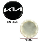 4 pieces of 58mm For Kia wheel hub cover logo Serato Sportage Freddy K2 K3 K5 Smart Run tire cover wheel hub center logo cover