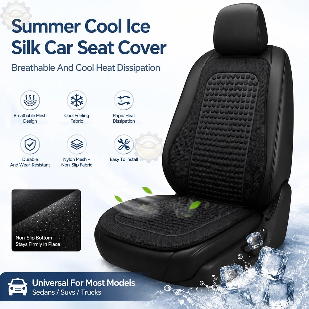 Summer Cooling Seat Cushion Breathable Car Seat Covers Bump Massage Automobiles Seat Cover Universal Seat Protector Pad 2026 New Car Mobile World