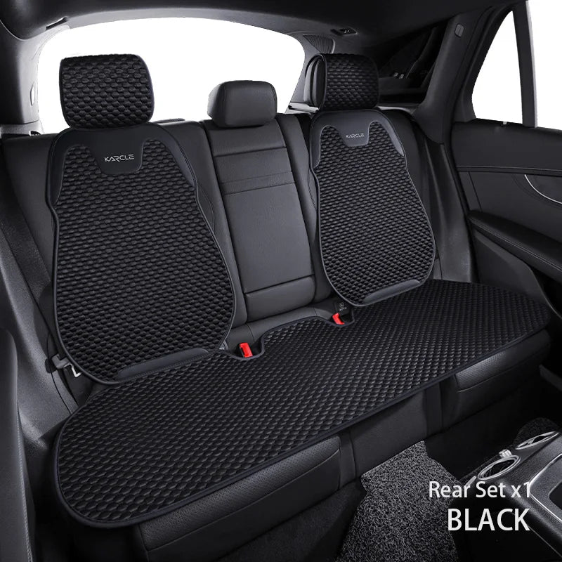 Universal Ice Silk Car Seat Covers Breathable Car Seat Covers Full Set Sweat Absorption Auto Seat Cushion Pad Car Accessories CM World