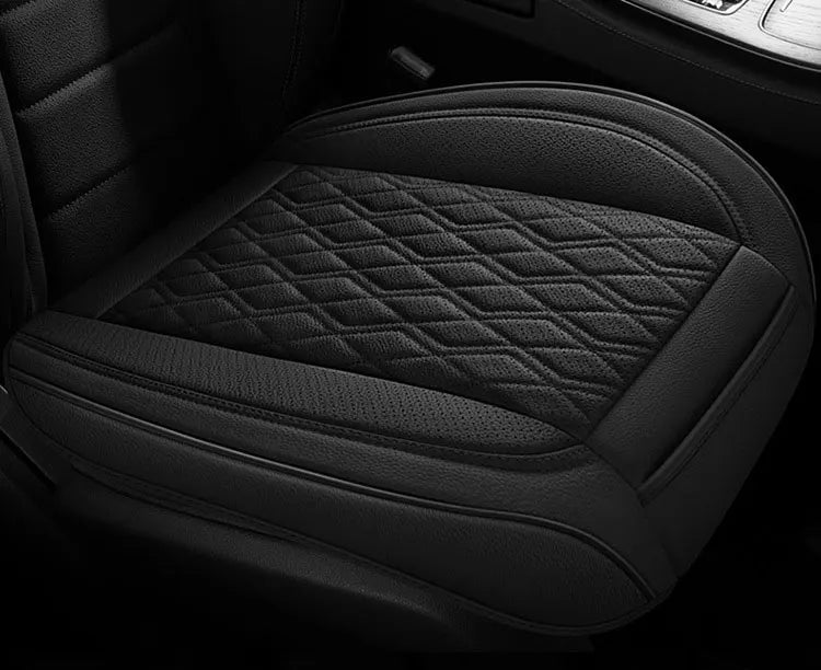 Cowhide Leather Car Seat Covers Breathable Front Car Seat Cushion Non-Slip Rear Seat Pad Universal All Weather Auto Seat Covers