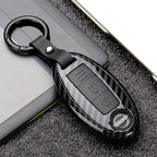 3 Buttons Carbon Fiber Smart Remote Key Fob Cover Case Shell Keychain for Nissan Qashqai Pulsar March 370Z Micra Juke Note Tiida CM World