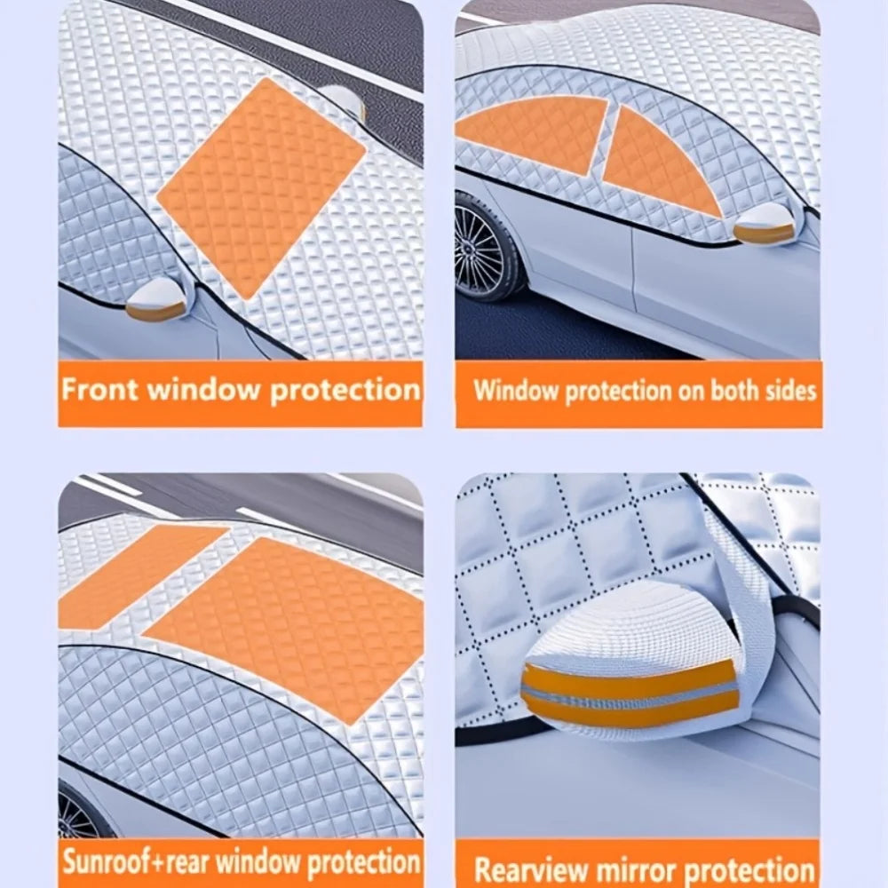 All-Season SUV Truck Cover – Heavy Duty Oxford, Snow/Hail/Rain/Dust Proof, Windproof Outdoor Storage Guard.