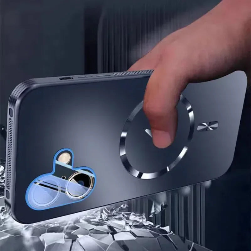 Magnetic iPhone Case with Heat Dissipation, Full Protection, Anti-drop for Apple 16, 15, 14, 13, Pro Max, New Car Mobile World