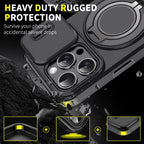 360°Rotating Hidden Metal Ring Car Holder Soft TPU+Hard PC Bumper Phone Case For IPhone 15 Pro Max 13 12 11 14 16 Pro Max Plus Car Mobile World