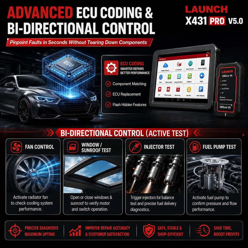 X-431 PROS V 5.0 LAUNCH Car Diagnostic Tool Auto Automotive Tool OBD2 Scanner Scan Diagnosis 2 Years Free Update VS X431 PRO V