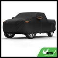 Motoforti Car Cover Waterproof All Weather Sun Rain Protection Full Exterior Cover for Dodge for Ram Black with Left Side Zipper Car Mobile World