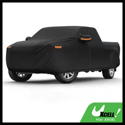 Motoforti Car Cover Waterproof All Weather Sun Rain Protection Full Exterior Cover for Dodge for Ram Black with Left Side Zipper Car Mobile World