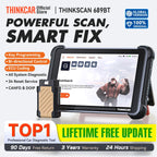 THINKCAR THINKSCAN 689BT Car Diagnostic Tool CANFD DOIP Bi-directional ECU Coding Life Free 34 Resets Full Systems Obd2 Scanner Car Mobile World