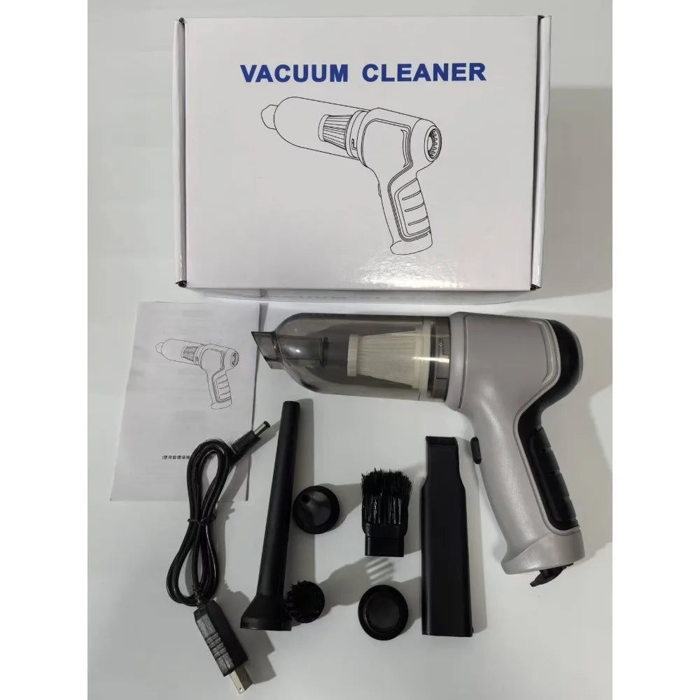 Wireless Rechargeable Handheld Vacuum Cleaner, 3‑in‑1 Suction Blow Function Portable Mini Vacuum for Car & Household Cleaning