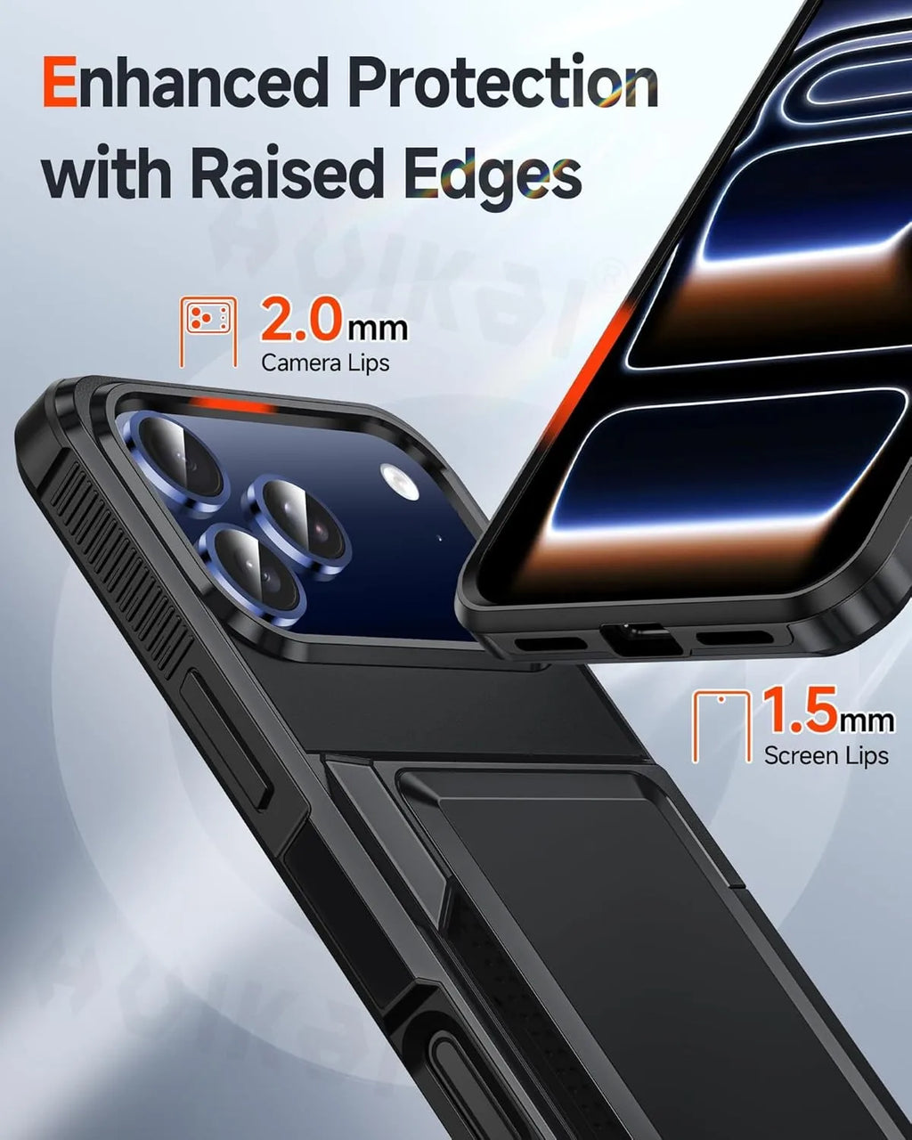 Wallet Case For iPhone 18 Pro Max 17 Pro Max 16 15 14 13 Protective Credit ID Card Holder Heavy Duty Protection Shockproof Cover