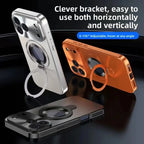 Original Farve Bagplade Mobiletui Til iPhone 17/14/15/16 Pro Max Magnetsuge Holder Metalramme All-Inclusive Spejlbeskyttelse Etu
