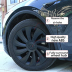 For Tesla Model Y Juniper 2025+ 4PCS Hub Cap19 Inch Car Replacement Wheel Cap  Performance Automobile Hubcap Cover Accessories