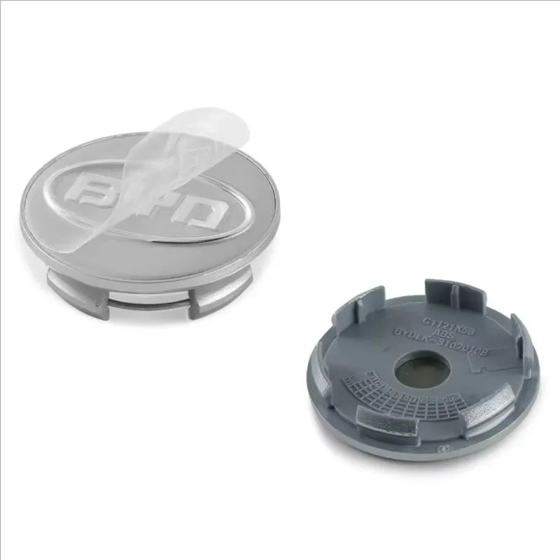 4pcs 55/58/68mm Car Wheel Center Hub Cap Badge Emblem Decal Wheel Sticker For BYD Atto 3 Yuan Plus Song Plus Seal Dolphin Seali CM World