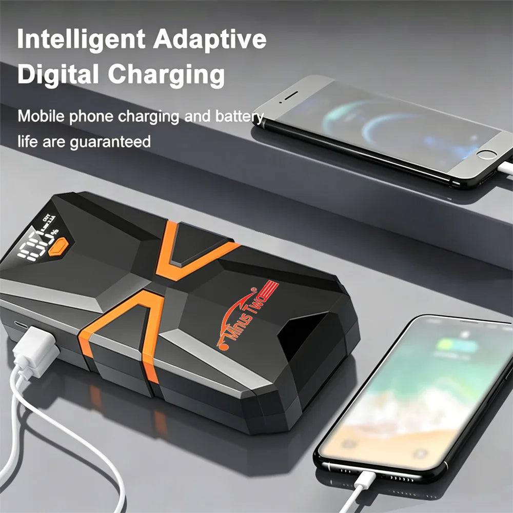 2000A Car Jump Starter Big Power Bank Car Battery Booster 12V Car Starting Device for Petrol 6.0L Diesel 5.0L