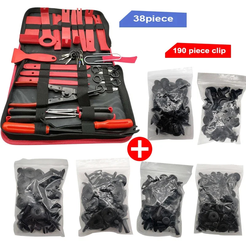 Car tools Car Interior Disassembly kit plastic trim removal tool car clips puller diy Panel Tools for auto trim puller set CM World