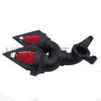 Motorcycle Parts Double Bullet Air Intake Cleaner Kit For Harley Davidson CV Carburetor Delphi V-Twin Fatboy FLSTF CM World