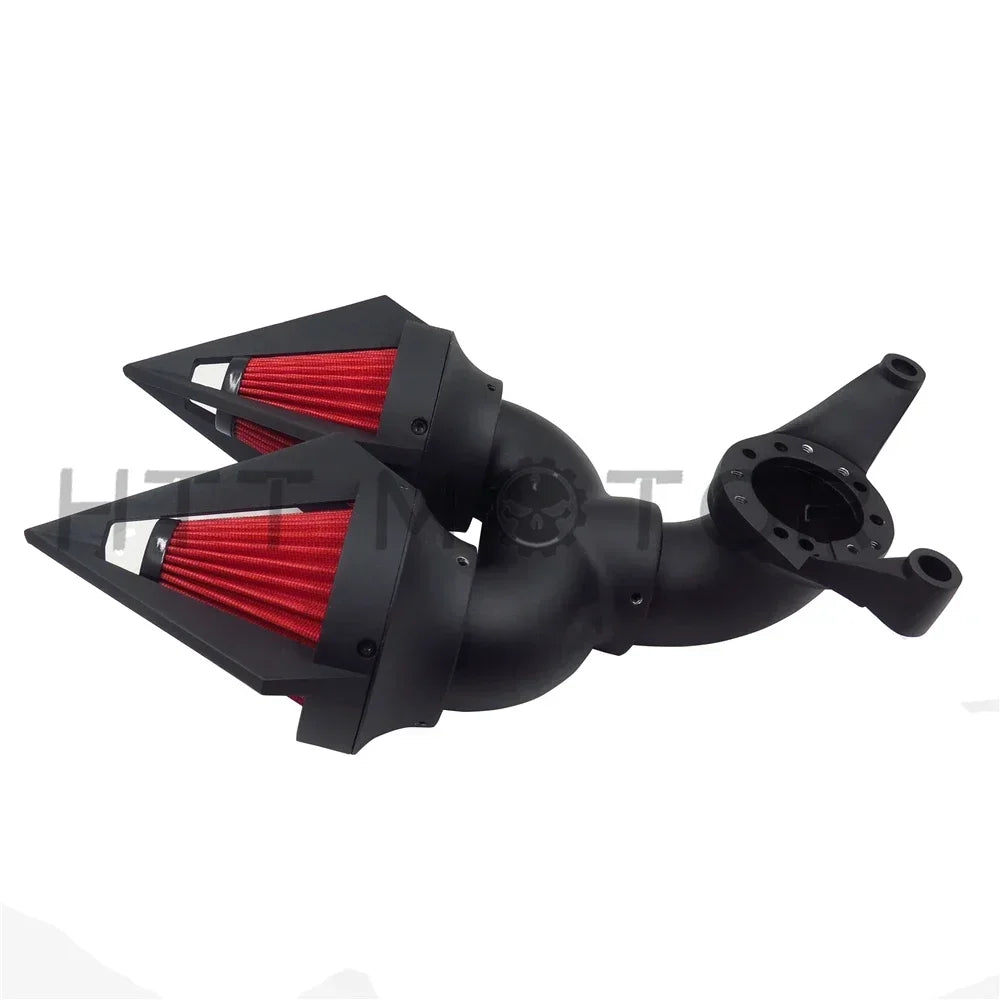 Motorcycle Parts Double Bullet Air Intake Cleaner Kit For Harley Davidson CV Carburetor Delphi V-Twin Fatboy FLSTF CM World