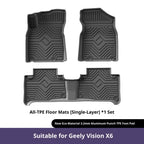 (LHD)For Geely Vision X6 2016-2019 Floor Mats Eco Friendly TPE Car Floor Mats 3D All Weather Material Auto Carpet Liners