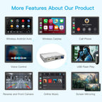 Wireless CarPlay Android Auto Module For Audi A3 8v Q2 8P 2013-2018 Bluetooth USB Reverse Camera Functions CM World
