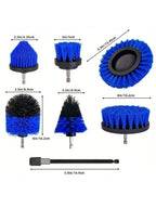 Nylon round Cleaning Brush Set for Electric Drill High-Density Bristle Carpet And Glass Cleaning Tool Kit. CM World