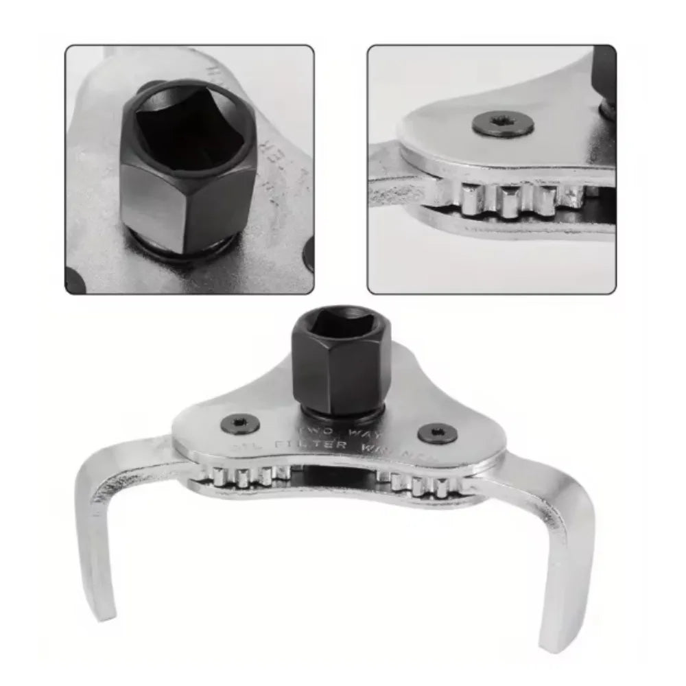 1pc  60-120MM Three jaw oil wrench, oil filter disassembly tool, filter element disassembly, auto repair