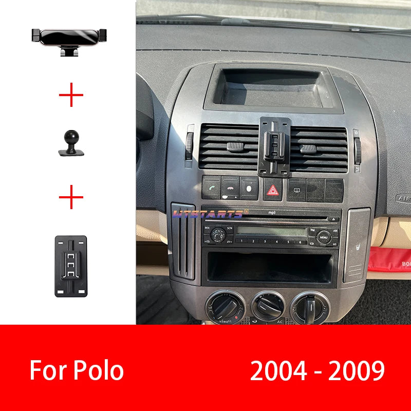 Car Phone Holder Mobile Mount Stand For Volkswagen Polo 2004-2023 Adjustable GPS Special Navigation Bracket Accessories CM World