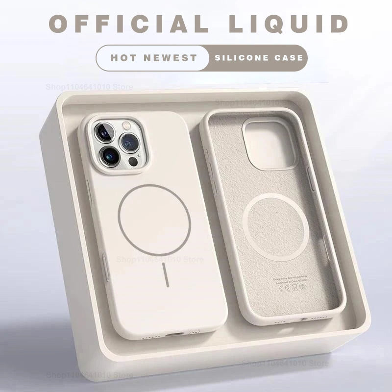 Magnetic Phone Case For iPhone 15 14 16 Plus 11 12 13 17 Pro Max Air Shockproof Silicone Cover For Magsafe Wireless Charge Cases Car Mobile World