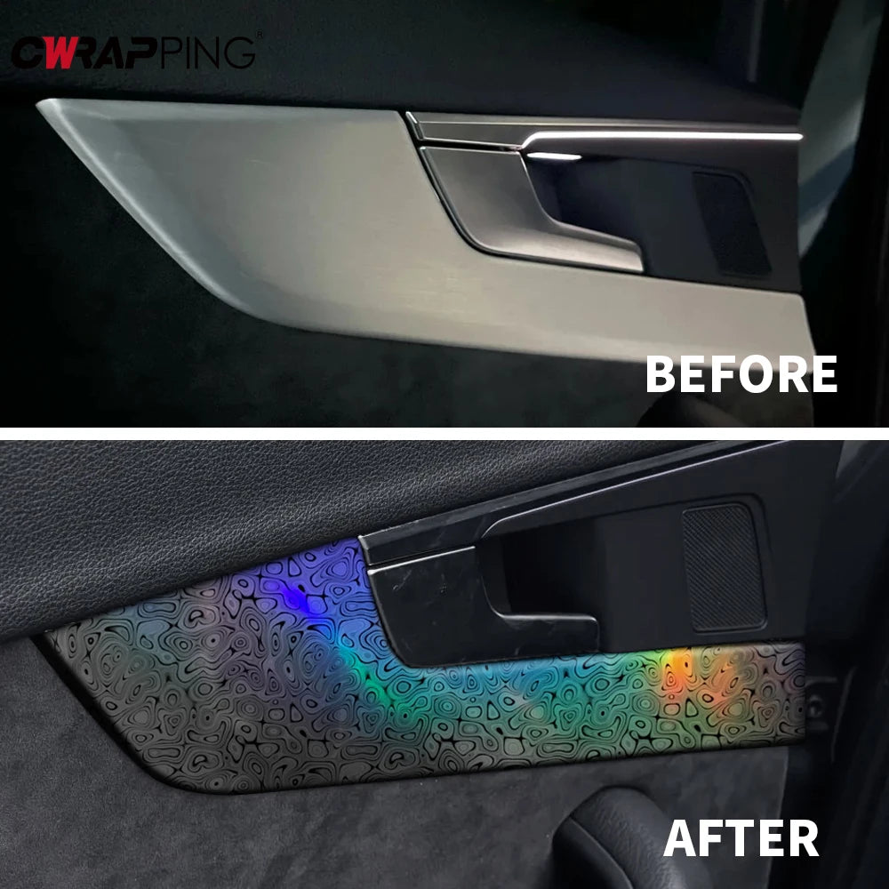 Car Adhesive Vinyl Wrap Film PVC Anti-Scratch Auto Body Decoration Air Release Wrap Sticker Modified Film for Car Accessories Car Mobile World