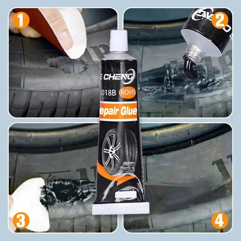 Tire Repair Glue Waterproof & High Temperature Resistant Black Sealing Waterproof And High-Temperature Resistant Repair Adhesive CM World