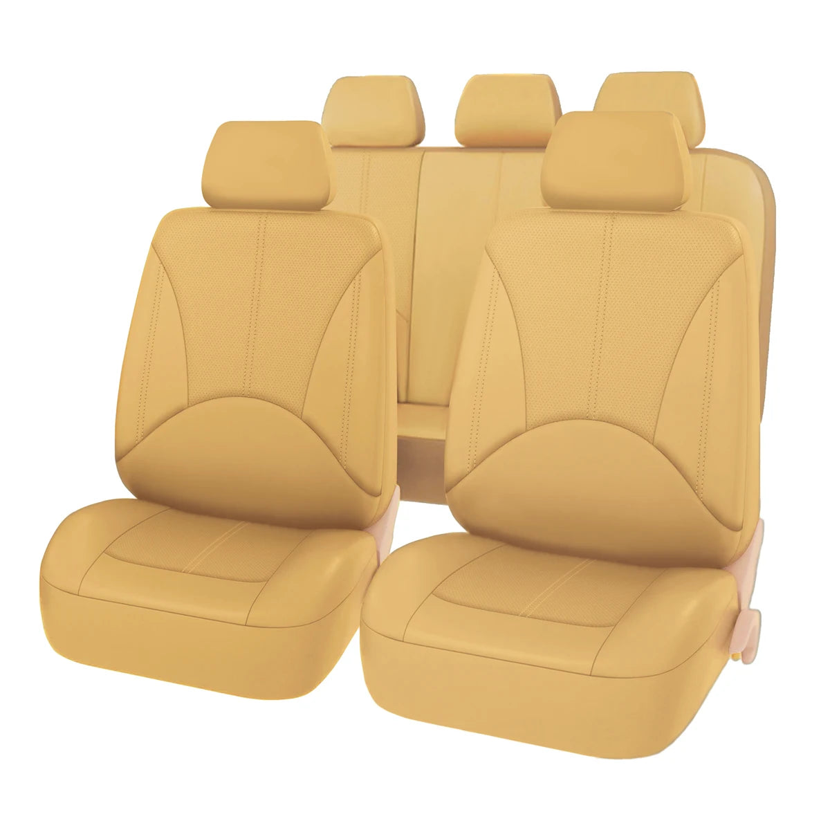 All-Season Universal 9-Piece PU Leather Car Seat Cover CM World