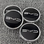 4pcs 55/58/68mm Car Wheel Center Hub Cap Badge Emblem Decal Wheel Sticker For BYD Atto 3 Yuan Plus Song Plus Seal Dolphin Seali CM World